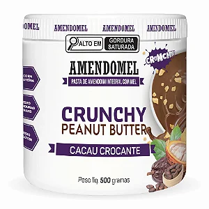 PASTA DE AMENDOIM C/ MEL E CACAU CROC 500G AMENDOMEL