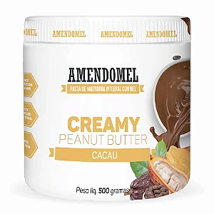 PASTA DE AMENDOIM C/MEL E CACAU PT 500G AMENDOMEL