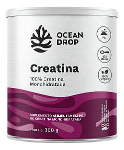 CREATINA EM PO 100 DOSES 300G OCEAN DROP