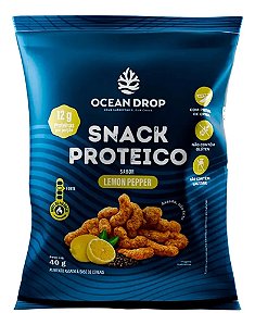 SNACK PROTEICO SABOR LEMON PEPPER PACOTE 40G OCEAN DROP