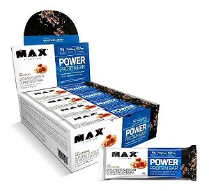 POWER PROTEIN CRISP MILK CARAMEL 12UN DE 44G MAX TITANIUM