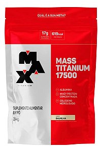 MASS TITANIUM REFIL 3KG BAUNILHA MAX TITANIUM