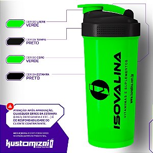 Kit 50  Coqueteleiras Personalizadas C/ Mola Aço 700ML