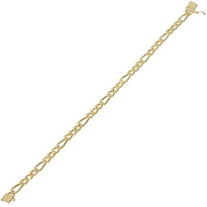 Pulseira Elo 3 por 1 Fina 2,3g 22cm