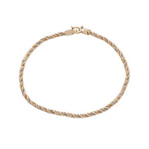 Pulseira Italiana 3 Ouros 3,2g 18,5 cm