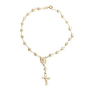 Pulseira Terço Bolinhas 2,3 g 18cm