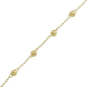 Pulseira Infantil de Bolinhas 1,0 g 13cm