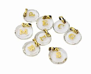 Pingente Iniciais com Cristal 0,3g