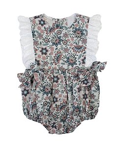 Pimpão Menina Floral Roana Azul Estampado