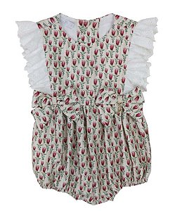 Pimpão Menina Tulipas Roana Estampado Vermelho