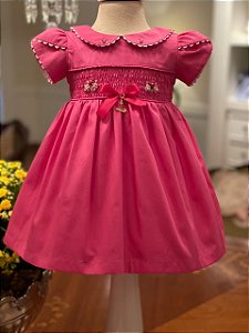 Vestido Menina Rosas Roana - Pink