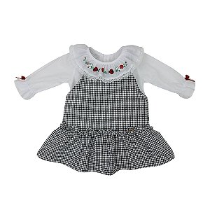 Jumper com Body Joaninha Pied Poule