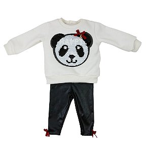 Conjunto Infantil Moletom com Legging Cirre Roana