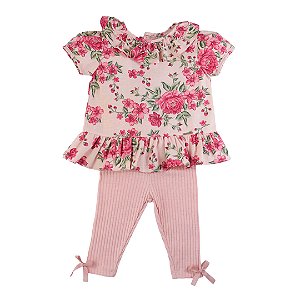 Conjunto Infantil com Legging Princesa Caroline Roana