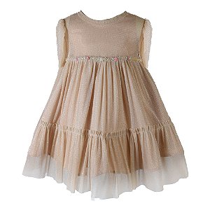 Vestido Infantil Grandes Mimos Rosa Seco Roana