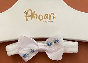 Faixa de Meia de Seda Infantil Pequena Botões de Flores Roana
