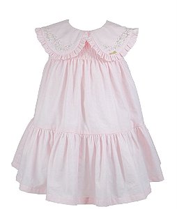 Vestido Infantil Poemas das Flores Rosa Roana
