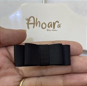 Laço Infantil de Cola Miudinho Preto Roana