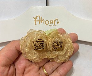 Laço Infantil Pequeno Flores Roana