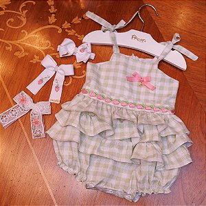 Pimpão Infantil Frescor com Toque de Morango Xadrez Roana