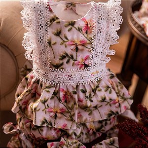 Conjunto Infantil Florido Bata com Culote ou Short Contos do Jardim Roana