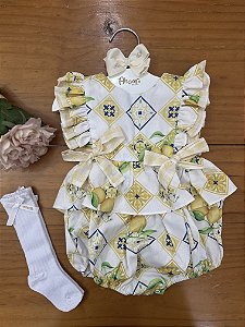 Pimpão Infantil Estampado Amarelo Roana