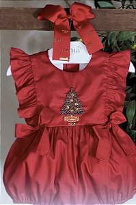 Pimpão Infantil Babadinho Arvore de Natal Quebra Nozes Vermelho Roana