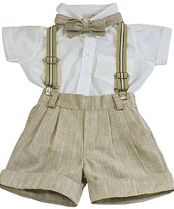 Conjunto Social com Short Roana - Bege