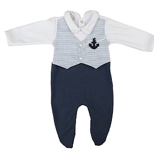 Macacão Menino Âncora Roana - Azul