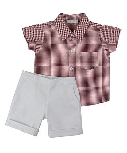 Conjunto Menino Magia de Natal Roana- Xadrez