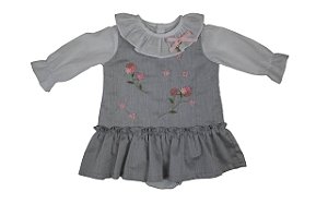 Jumper Com Body Menina Roana - Cinza