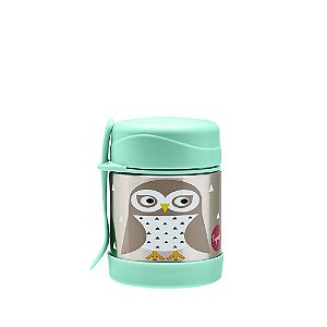Pote Térmico Inox com Talher Coruja - 3 Sprouts