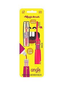 Escova Dental Infantil Magic Brush Angie ROSA - Extra Macia 3+