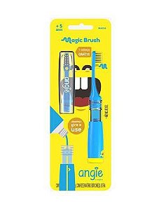 Escova Dental Infantil Magic Brush Angie AZUL - Macia 5+