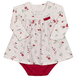 Body Vestido Rosas Nini E Bambini