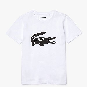 Camiseta Infantil Lacoste Sport Grande Crocodilo Lacoste