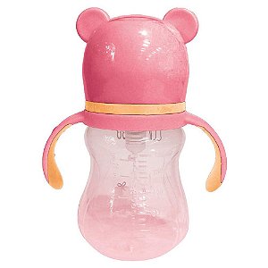 Copo Com Alca Removível Ursinho Rosa 180ml Buba