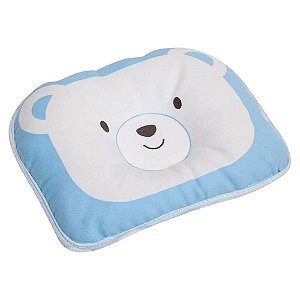 Travesseiro Para Bebe Urso Azul Buba