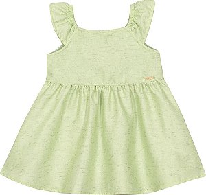 Vestido Fem Infantil Verde Nini E Bambini