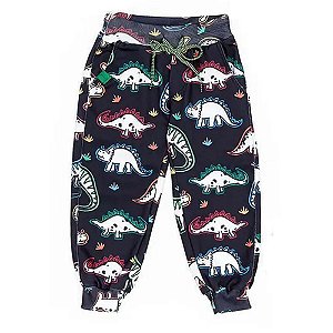 Calça Moletom Estampa Dinossauro Mini Tamanho:06- Oliver