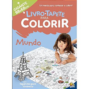 Livro-Tapete Para Colorir: Mundo - Todolivro
