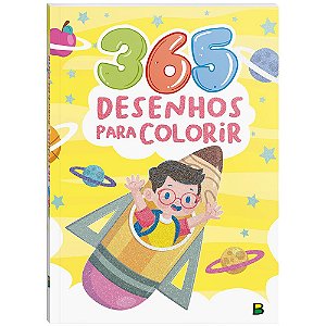 Livro 365 Desenhos Para Colorir Amarelo- Todolivro