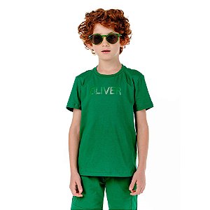 Camiseta Infantil Masc Colors Verde- Oliver