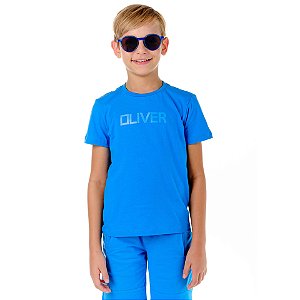Camiseta Infantil Masc Colors Azul- Oliver