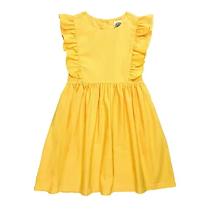 Vestido Amarelo C/ Babado - Bibe