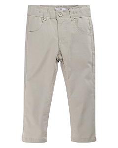 Calça Masc Sarja c/ Elastano Areia 02- Anjos Baby