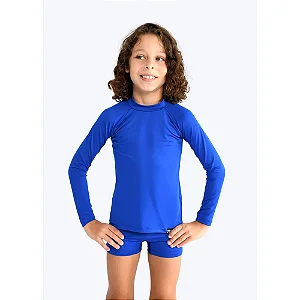 Camisa Masc ML de Proteção UV Azul Royal - Marujos e Sereias