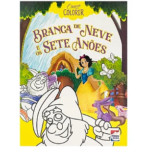Livro Clássicos Para Colorir: Branca de Neve e os Sete Anões - Happy Books
