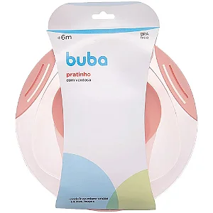 Pratinho com Ventosa Rosa - Buba