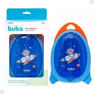 Kit Refeição com Talheres Aventuras Astronauta - Buba